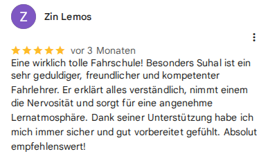 Google-Bewertung von Zin Lemos